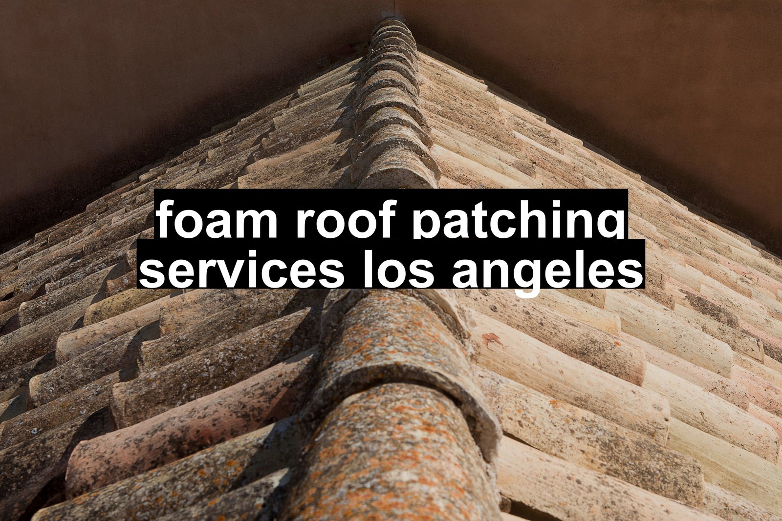 foam roof patching services los angeles