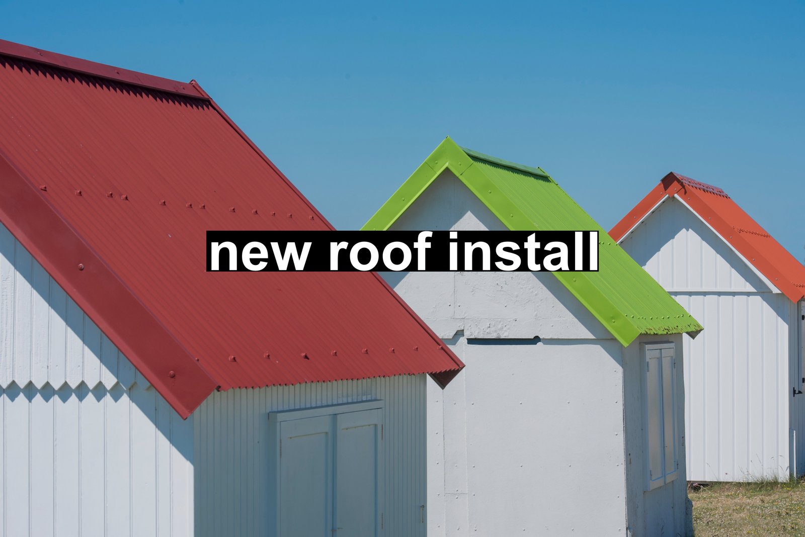 new roof install