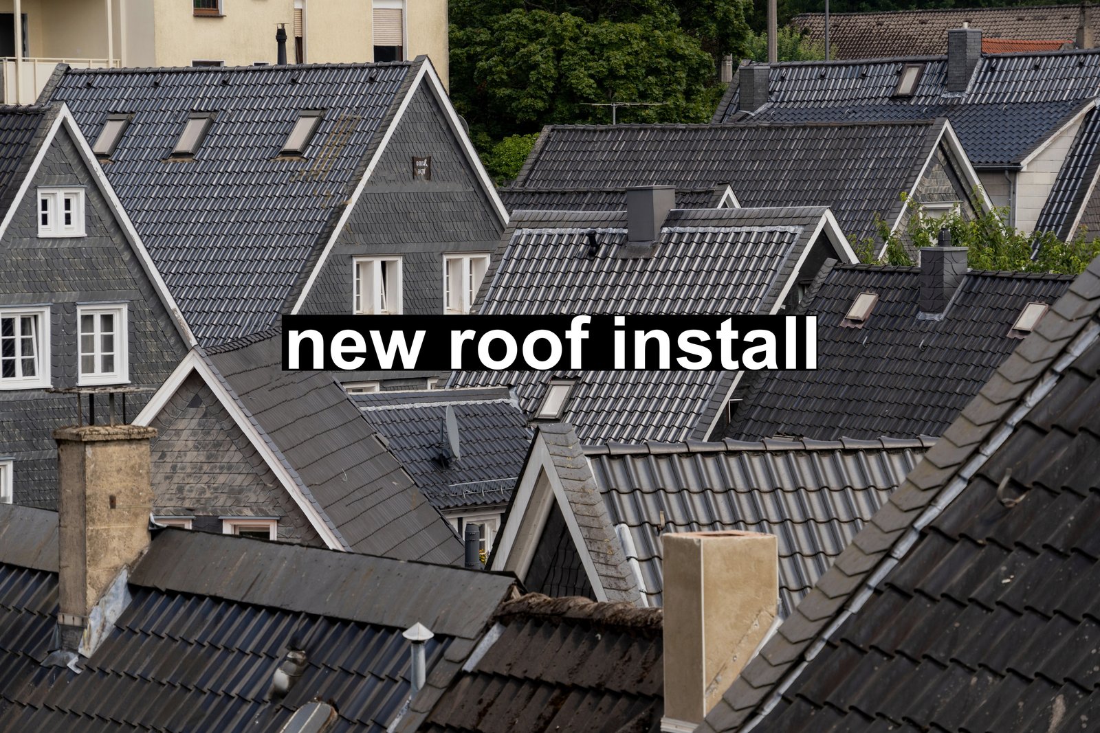 new roof install