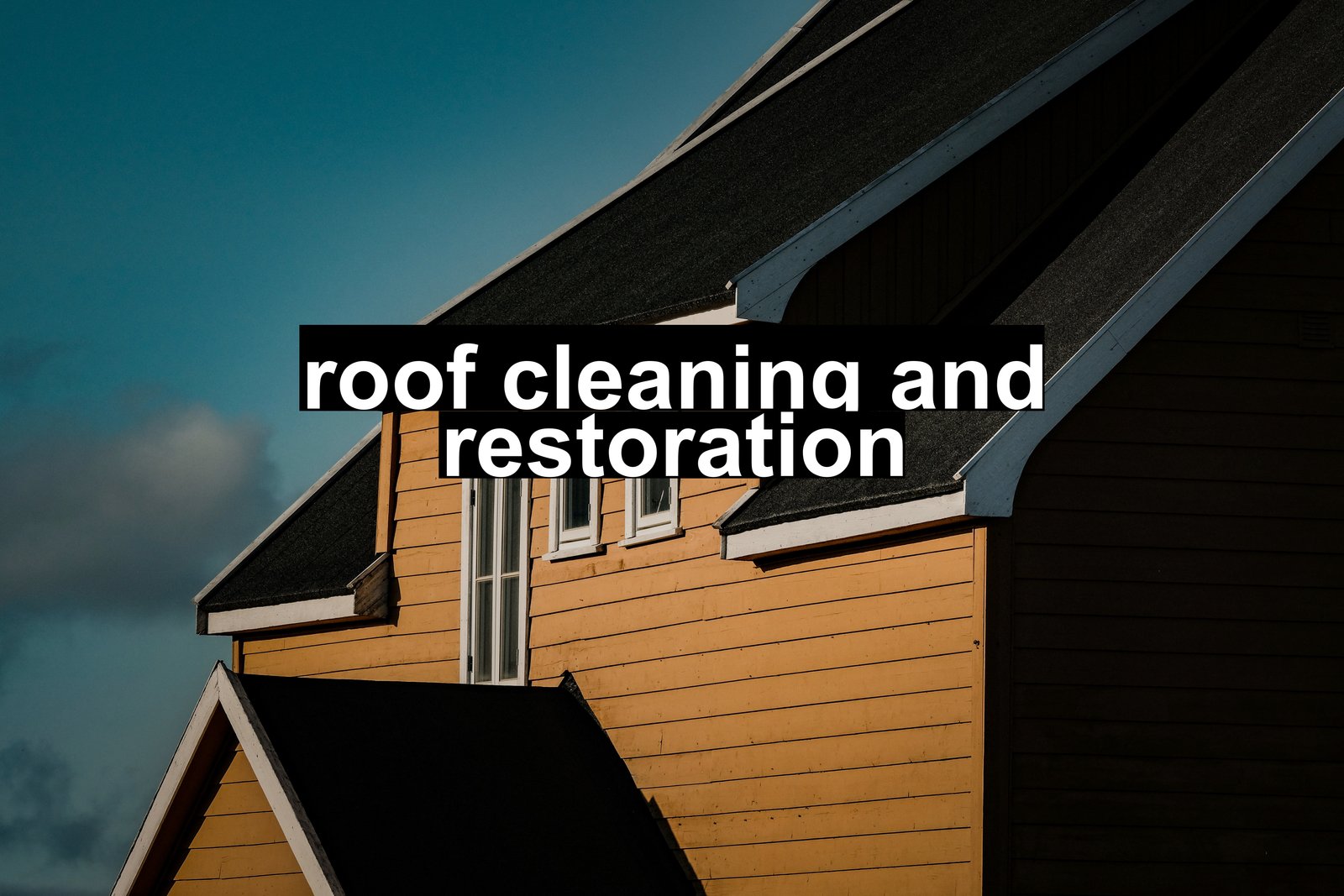 roof cleaning and restoration