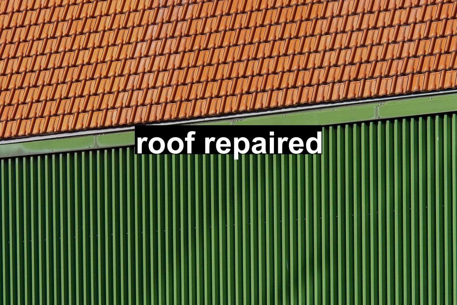 roof repaired