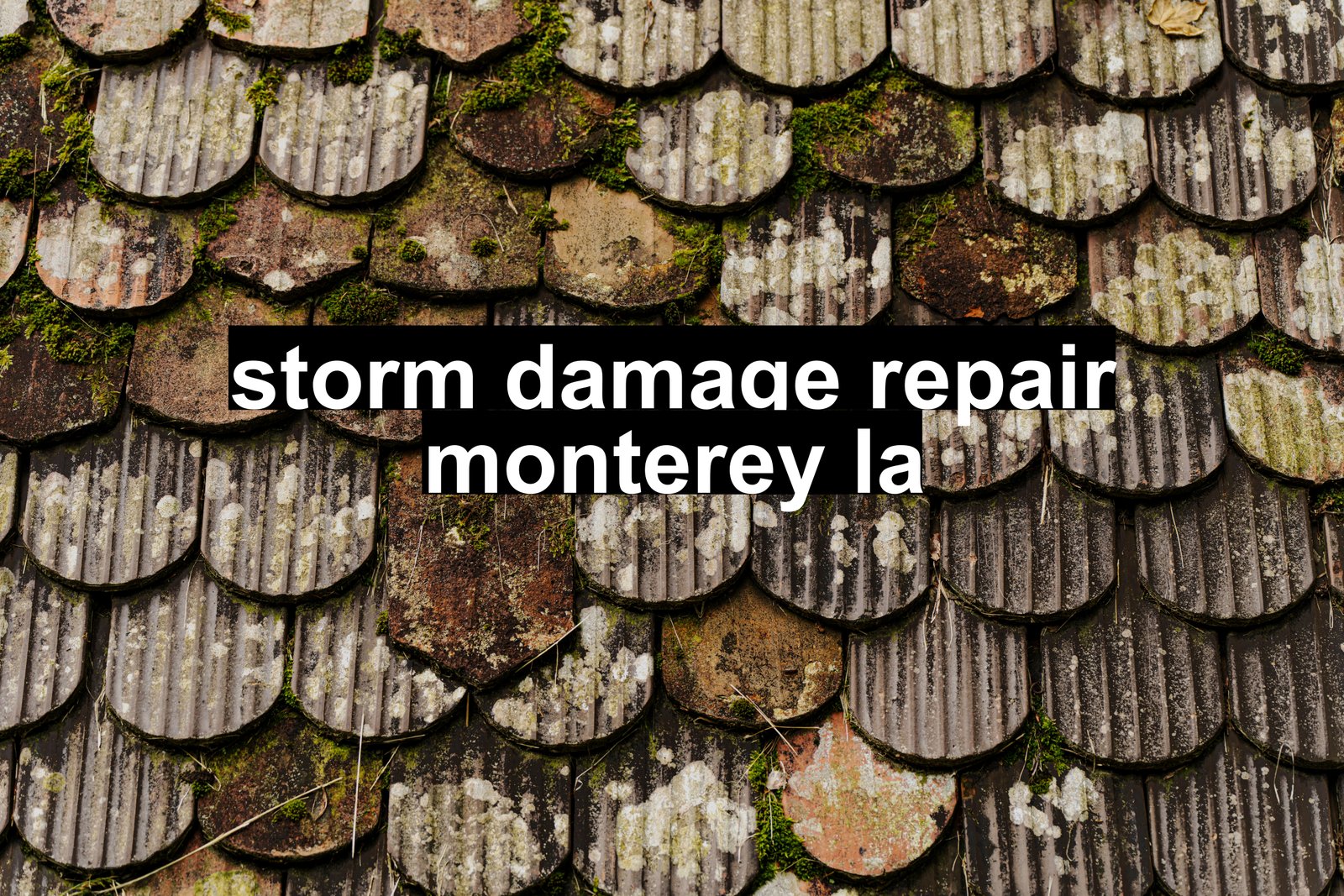storm damage repair monterey la