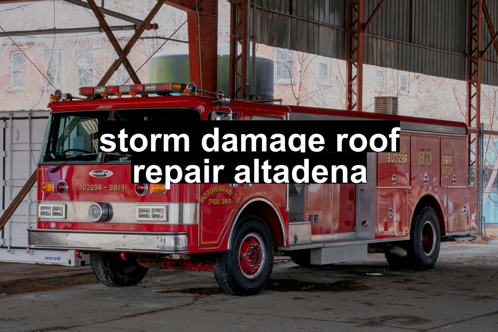 storm damage roof repair altadena