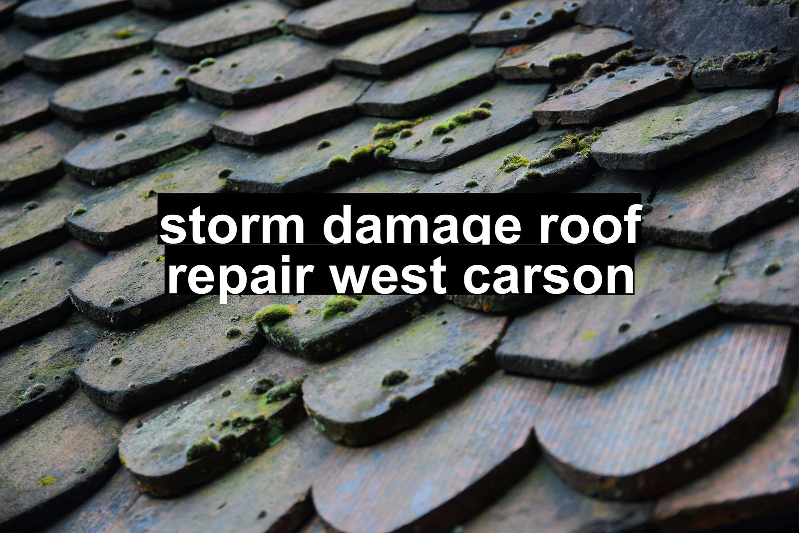 storm damage roof repair west carson